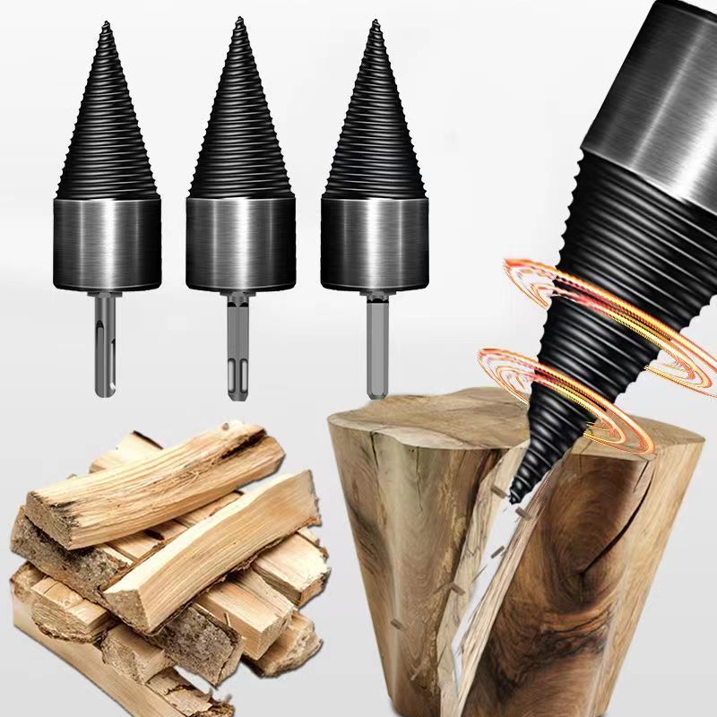 Log Splitter Electric - Wood Drill Bit Firewood Splitter Round/Hex/Square