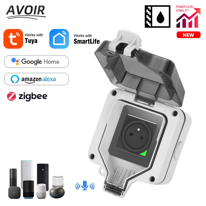 Outdoor Zigbee Power Plug - Avoir Zigbee Tuya IP66 Outdoor Waterproof