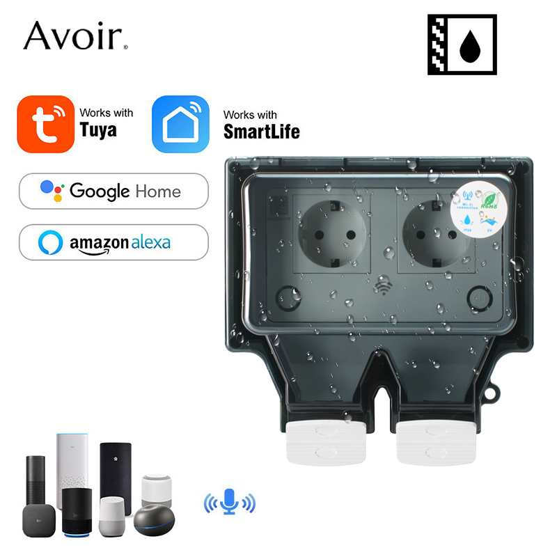 Avoir Tuya Wall Electrical Soc - Outdoor Power Usa 评论和价格
