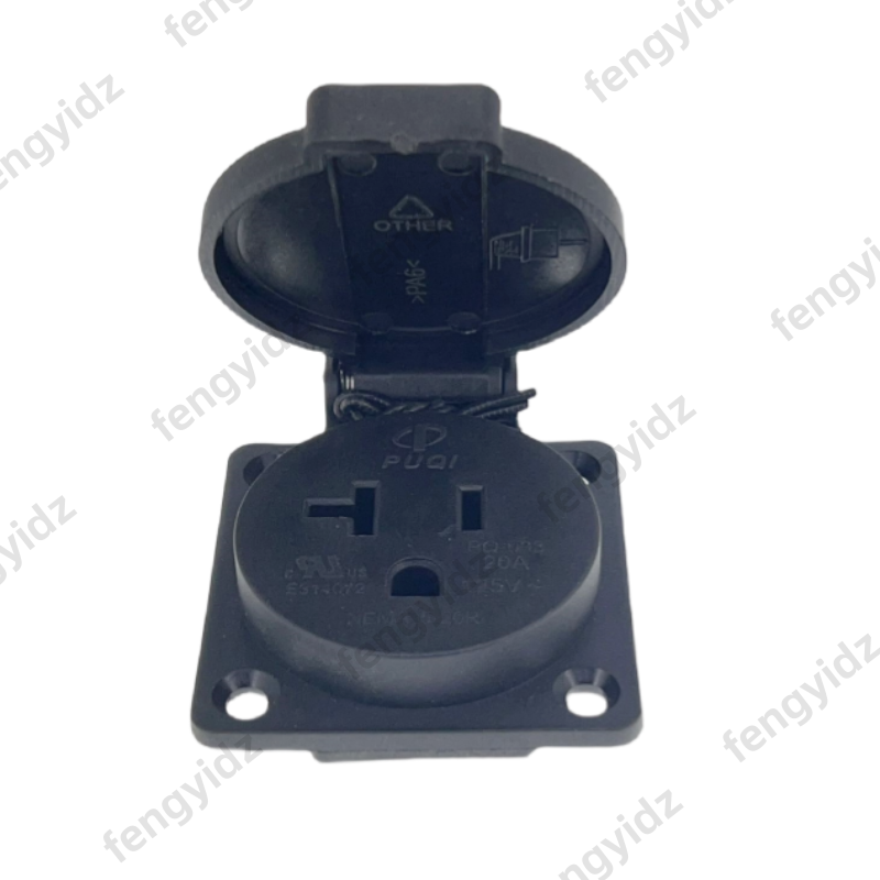 Black 125V 15A 20A IP44 CE Ame - Outdoor Power Outlet Waterproof 评论和价格