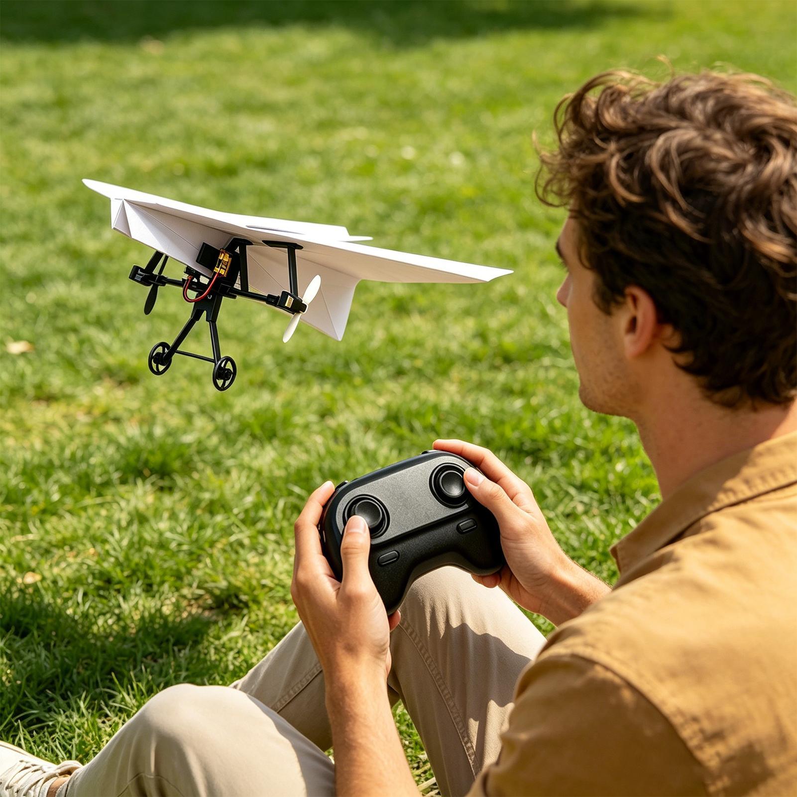 RC Paper Airplane Kit Remote C - Outdoor Power Usa 评论和价格