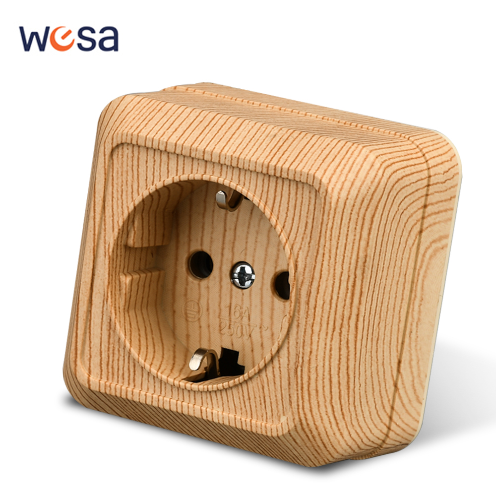 WESA Wood Wall Surface Socket  - Outdoor Power Usa 评论和价格