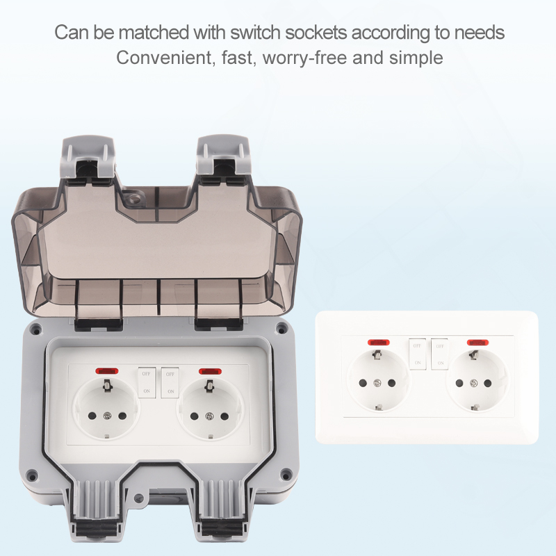 IP66 EU Germany Standard Water - Outdoor Power Outlet Waterproof 评论和价格