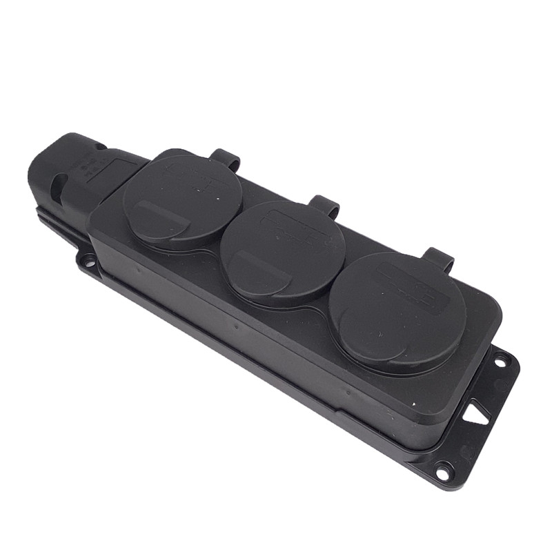 EU German 3 / 4 Ways Outdoor W - Outdoor Power Strip With Cover 评论和价格