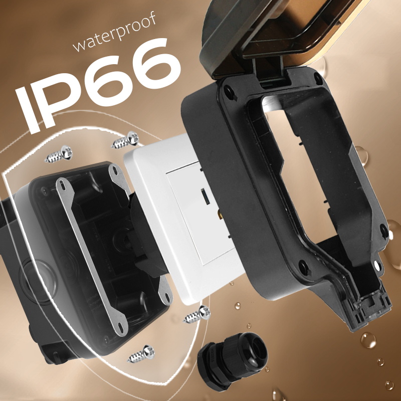 Avoir IP66 Wall Waterproof Soc - Outdoor Power Usa 评论和价格
