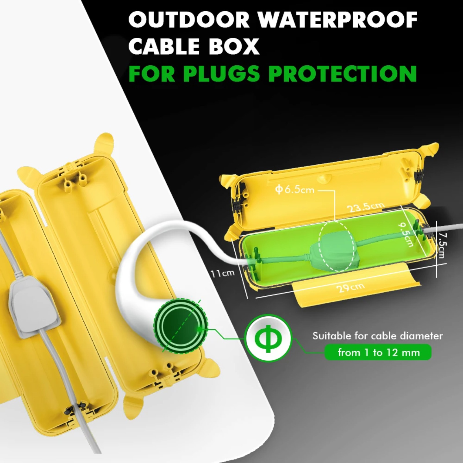 IP44 Outdoor Extension Cord Co - Outdoor Power Strip With Cover 评论和价格
