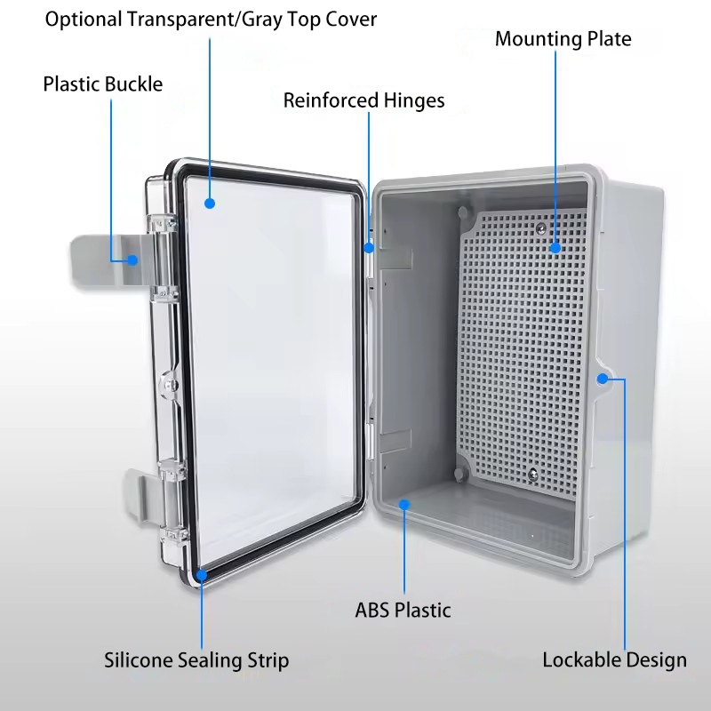 IP66 Waterproof Grey/Transpare - Outdoor Power Supply Box 评论和价格