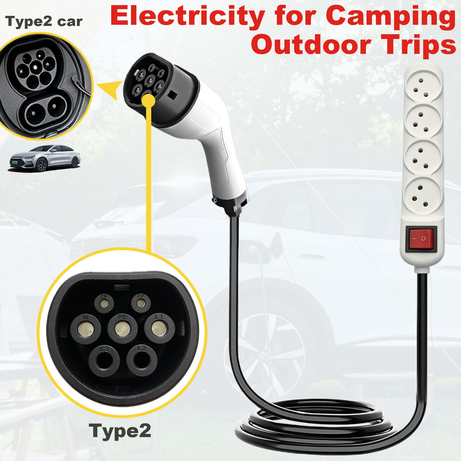 Type2 V2L Discharge Adapter Is - Outdoor Power Port 评论和价格