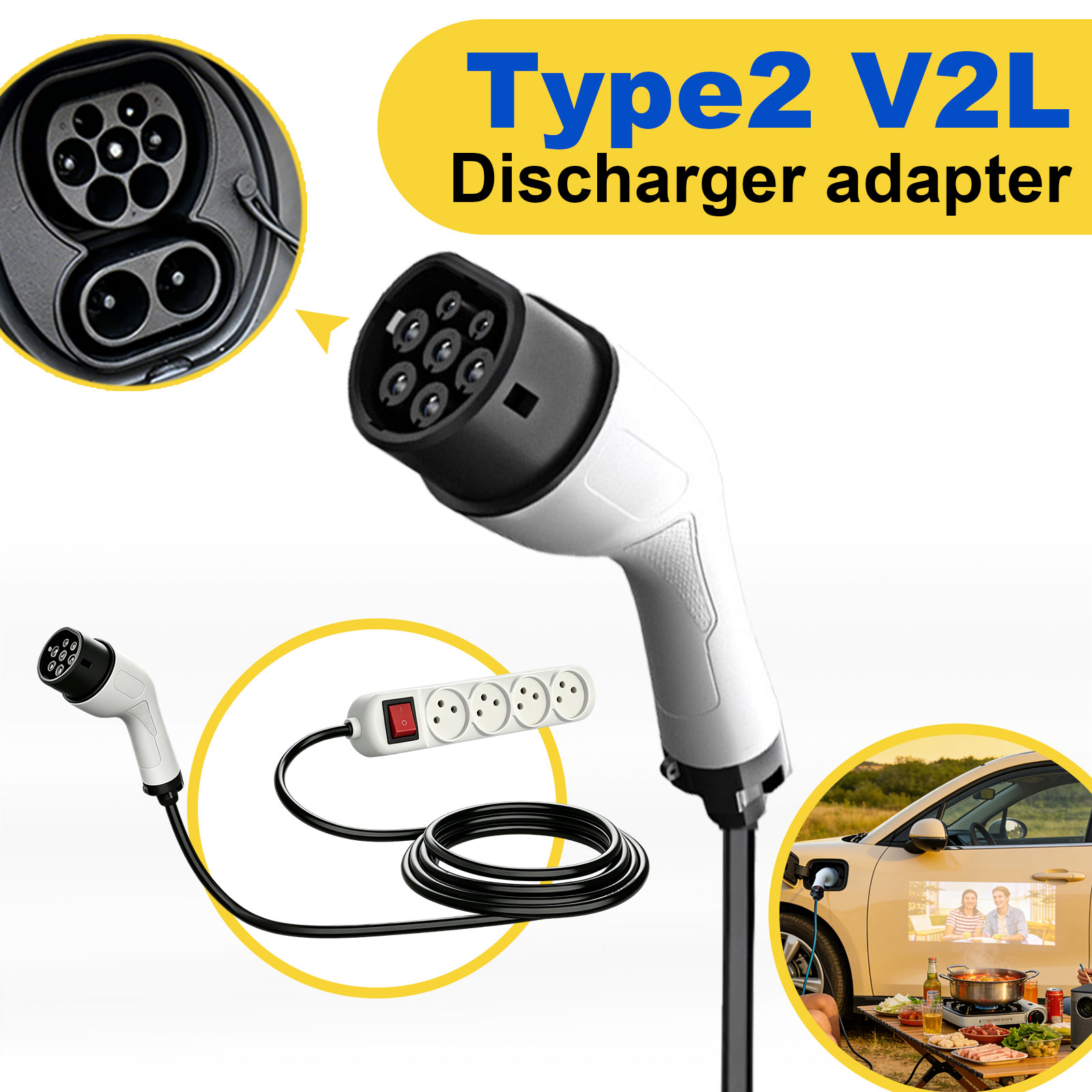 Type2 V2L Discharge Adapter Is - Outdoor Power Port 评论和价格