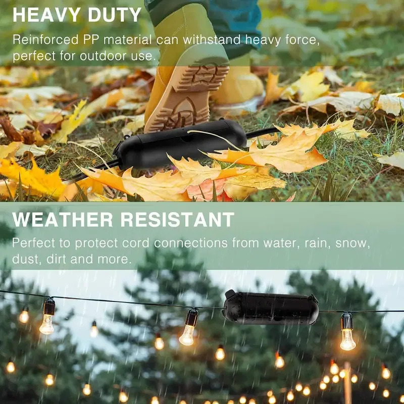 1/3pcs Outdoor Extension Cable - Outdoor Power Strip With Cover 评论和价格